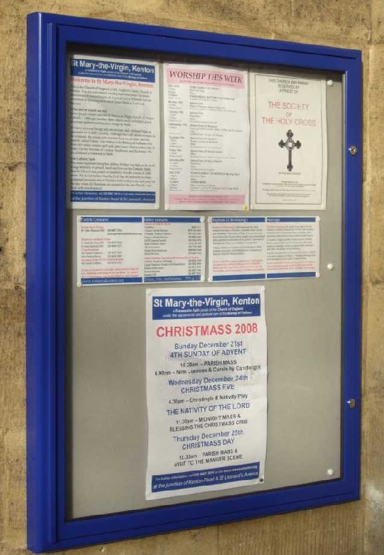 Premium 50mm Notice Board 800x1000mm – Wall Mounted