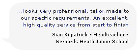 Testimonial - Bernards Heath Junior School