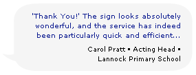 Testimonial - Lannock Primary School